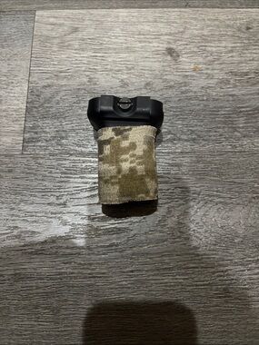 BCM black short vertical foregrip with storage compartment.